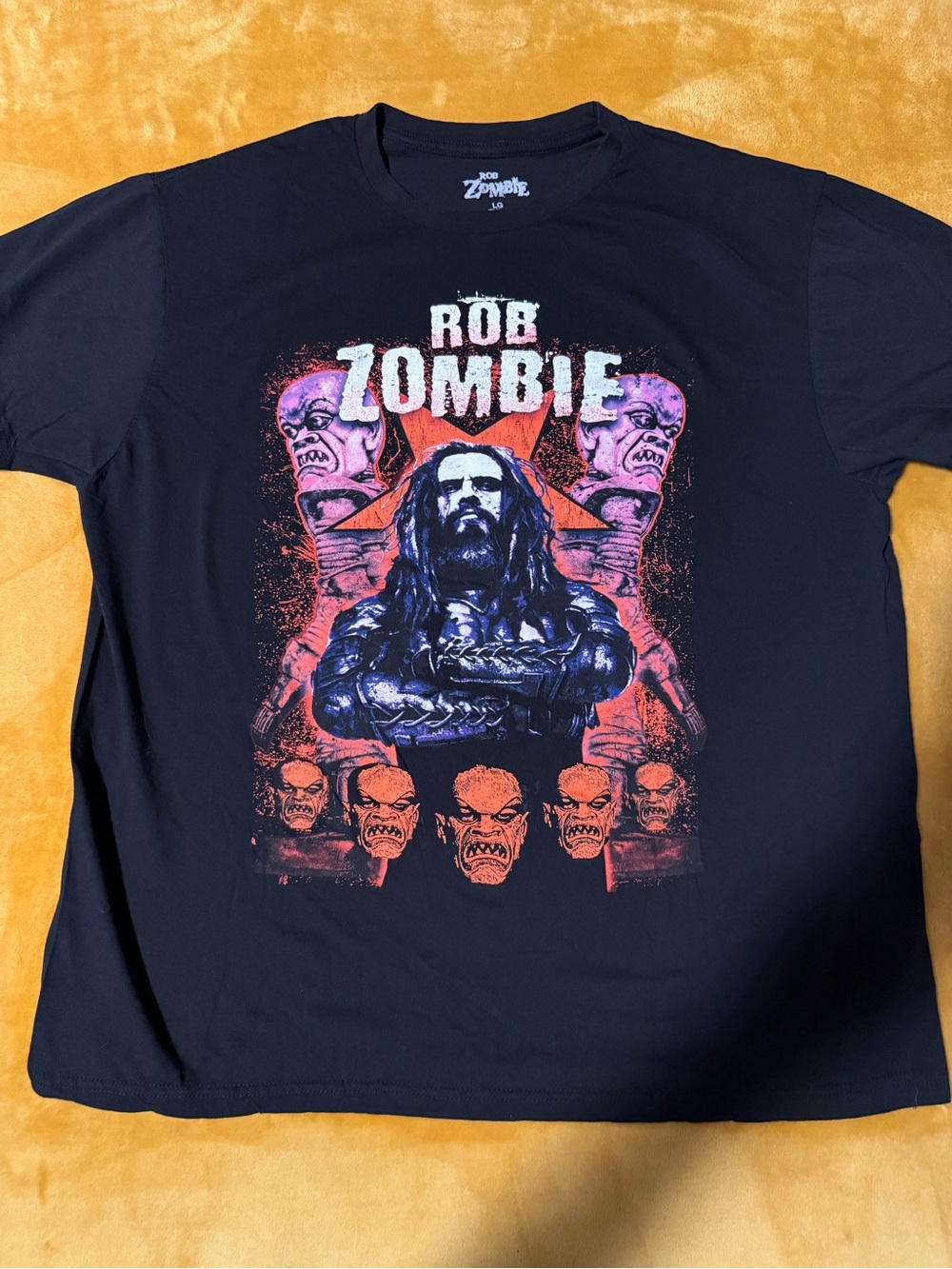 Rob zombie Black Graphic Band T-Shirt